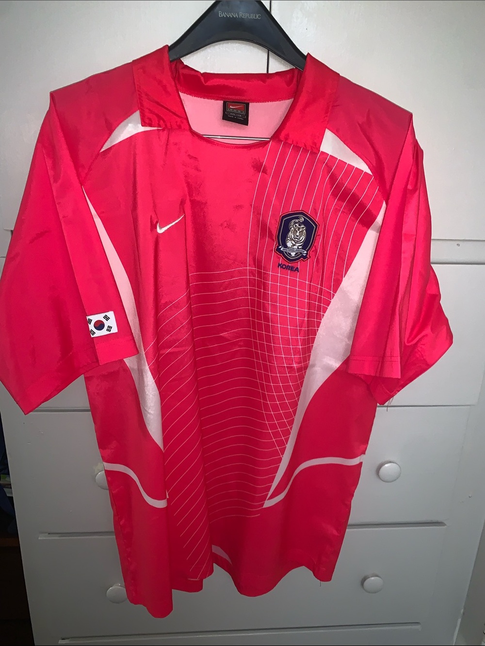 Nike Pink and White Soccer Jersey with Crest xxl - Picture 2 of 5